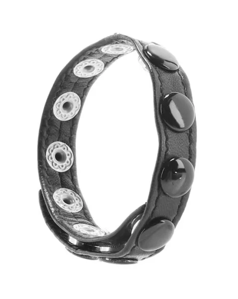 Rouge Leather Cockstrap - Adjustable