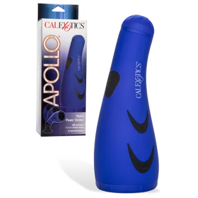 California Exotic Apollo Hydro Power Stroker 9 25 Vibrating Masturbator with Suction Swivel Mount
