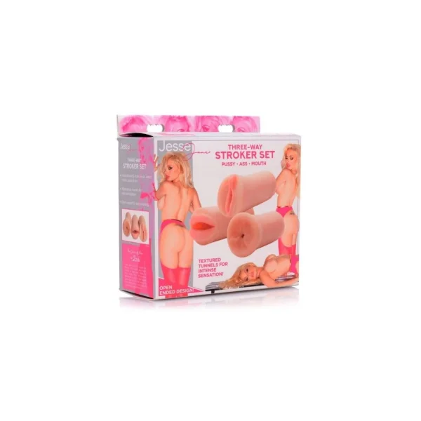 Jesse Jane Three Way Stroker Set