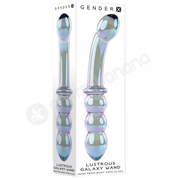 Gender X Lustrous Galaxy Double Ended Glass Wand