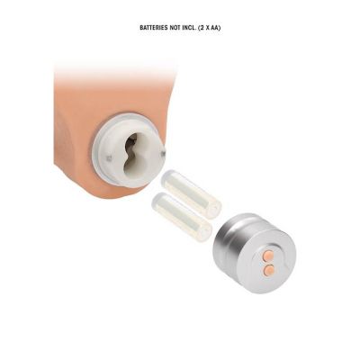 Realistic Vibrating Dildo With Balls 10 Inch Flesh 10 Inch