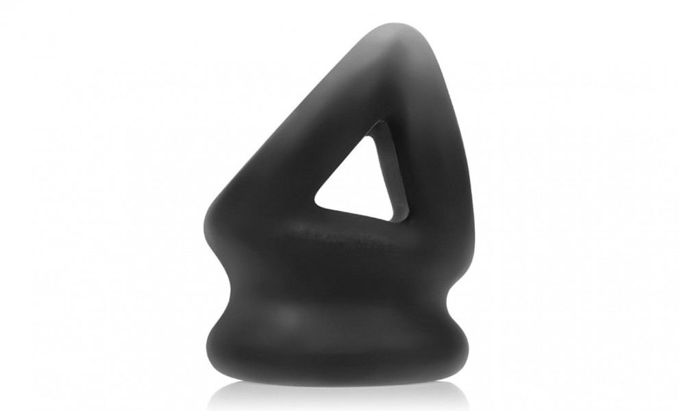 Oxballs Tri-Squeeze Ball-Stretcher & Cock Cage | Black Ice