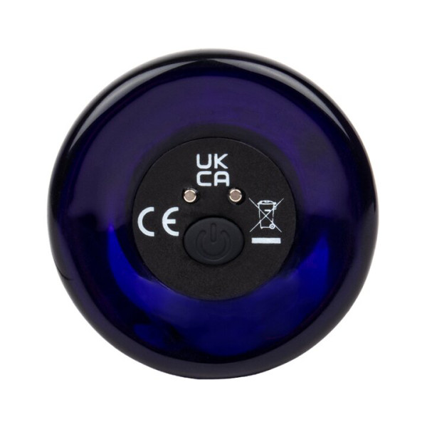 Glacier Glass Blue 10 Function Vibrating Butt Plug – 4.5 Inch — image 4 of 4