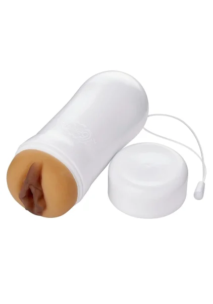 Pleasure Pussy Pocket Stroker Water Activated - Tan