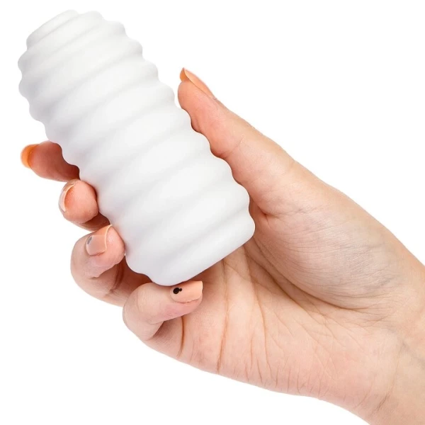 Bondara Groovy Grip White Neutral Masturbator – 4.25 Inch — image 5 of 5