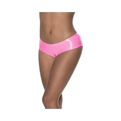 Women s Lingerie Magic Silk Hard Candy Low Rise Split Crotch Boyshort Pink S m