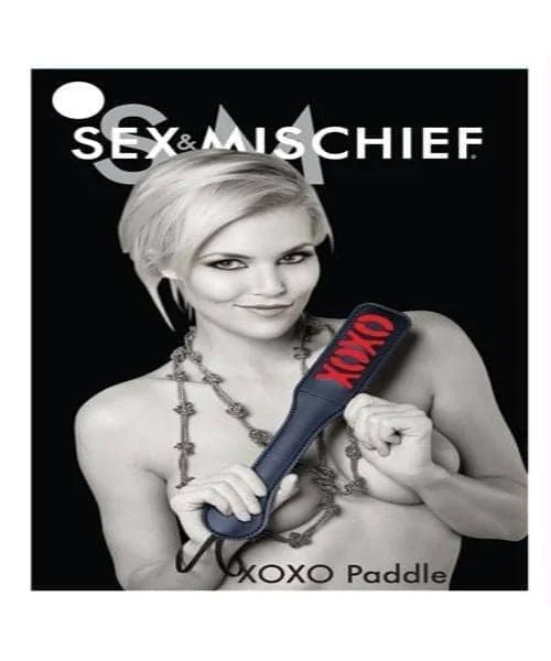 Sex and Mischief XOXO Paddle Black