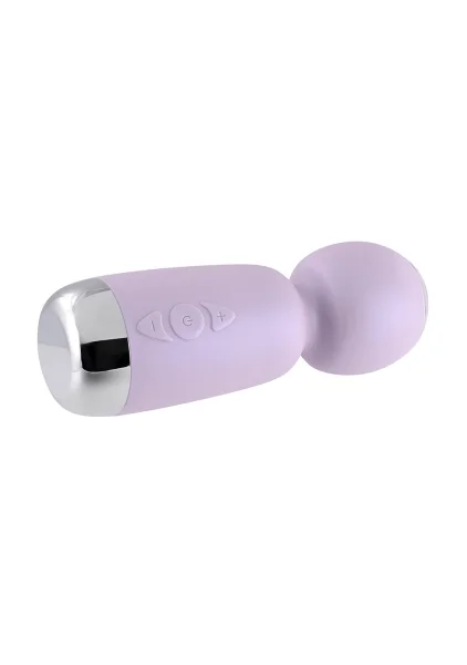 Playboy Pleasure Royal Rechargeable Silicone Vibrating Mini Massage Wand - Lavender