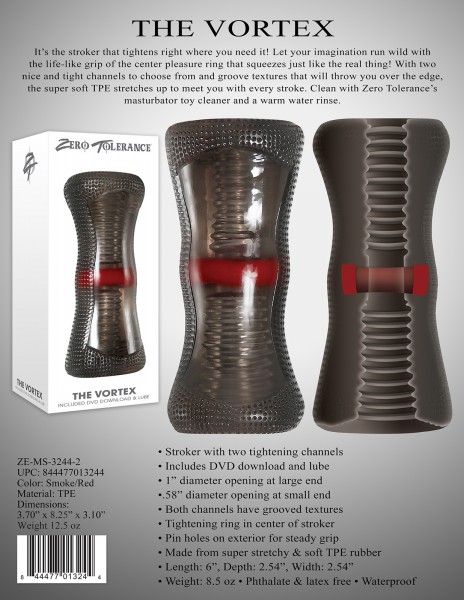 The Vortex Ribbed Stroker + DVD