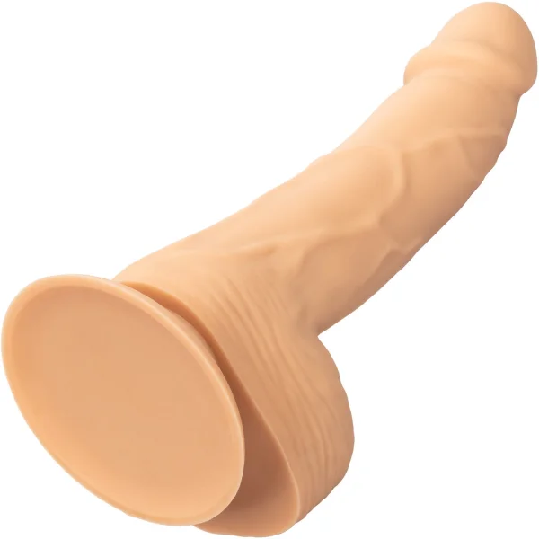 Silicone Studs Realistic 6" Suction Cup Dildo - Vanilla