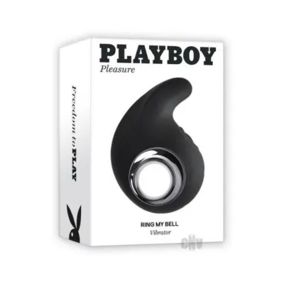 Luxury Vibrators Playboy Ring My Bell Rechargeable Silicone Tapping Vibrator Black