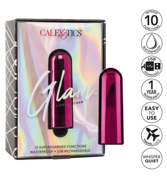 Glam Supercharged Waterproof Rechargeable Power Bullet By CalExotics - Silver — image 18 of 20