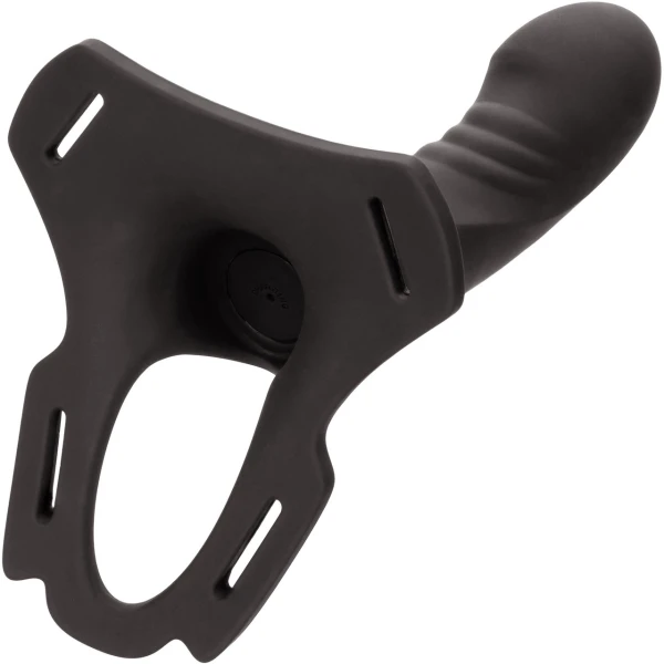 Boundless Multi-Purpose Harness With Rechargeable Vibrating Silicone Probe By CalExotics