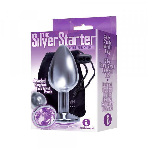 The 9's The Silver Starter Bejeweled Stainless Steel Plug