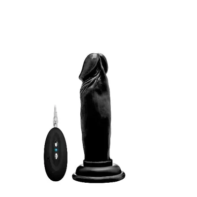 Vibrating Realistic Cock 6 Black