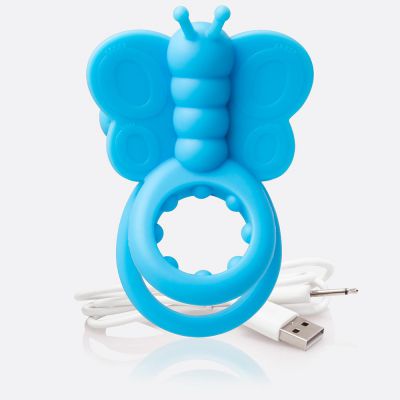 Charged Monarch Silicone Wearable Vibrating Cock Ring by Screaming O