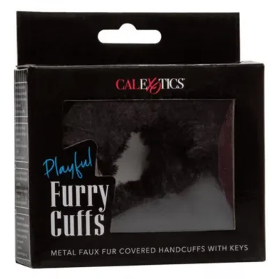 Playful Furry Cuffs Black