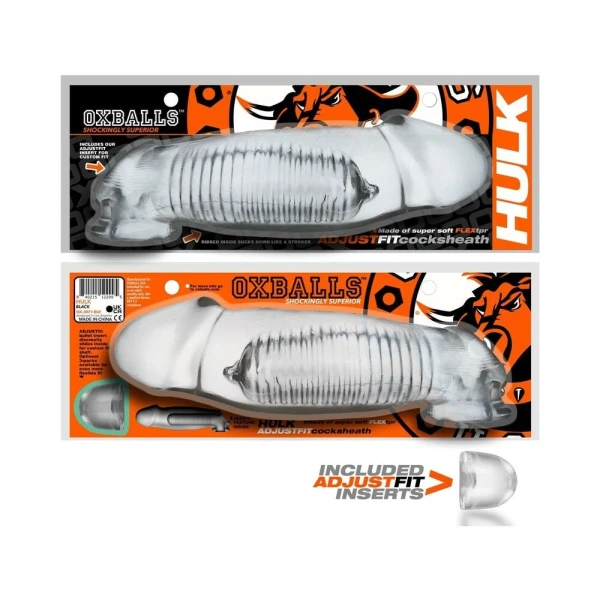 :  Oxballs Hulk Gargantic Cocksheath Clear