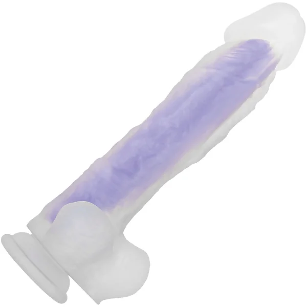 Evolved Luminous Stud Large Glow in the Dark Dildo, Dual-Density Silicone