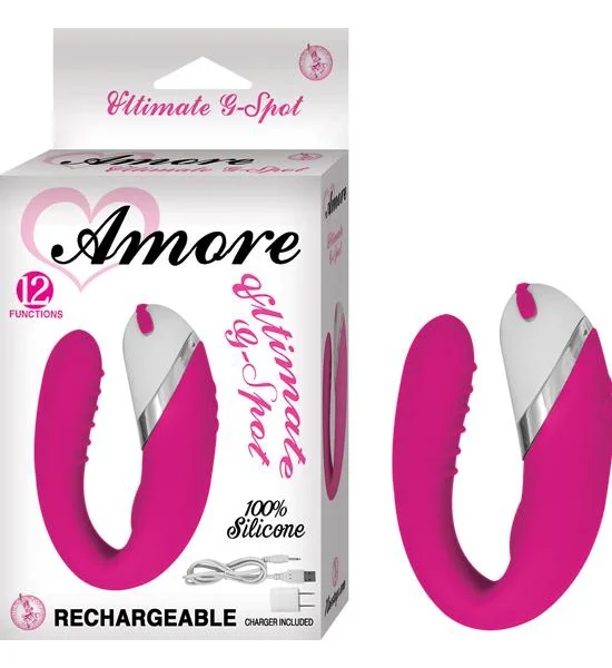 Ultimate Silicone Rechargeable 12 Function Waterproof G Spot Vibe- Pink