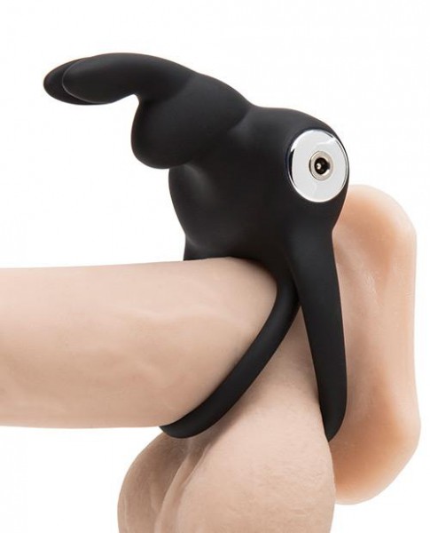 Lovehoney Happy Rabbit Twin Loop Vibrating Cock Ring with Bunny Ears