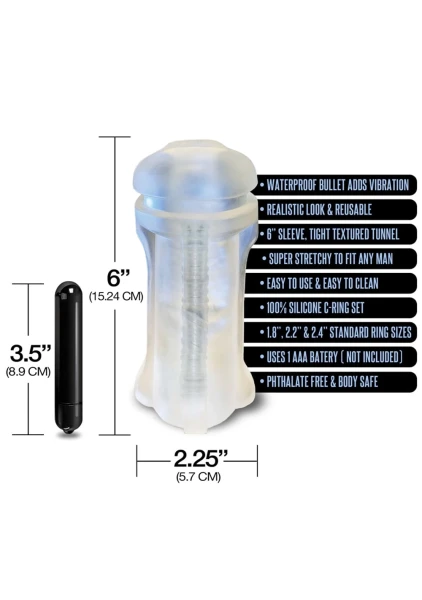 Happy Ending MSTR B8 Lip Service Vibrating Mouth Pack