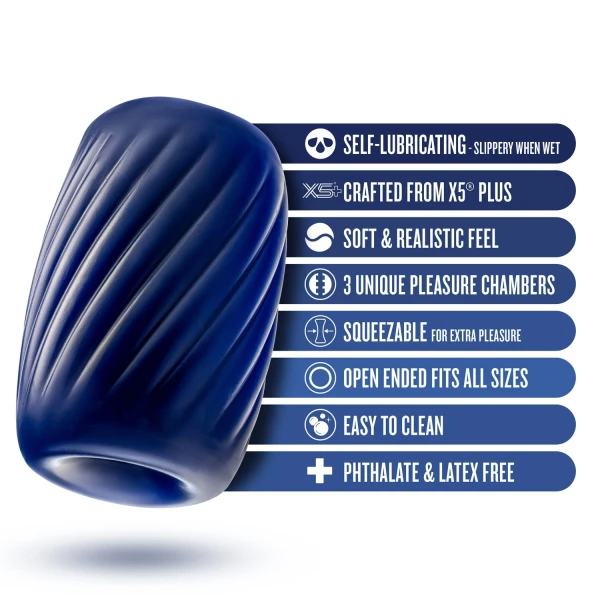 Rize Turbine Self-Lubricating Stroker Blue