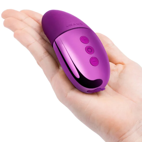 Le Wand Chrome Point Vibrator - Dark Cherry