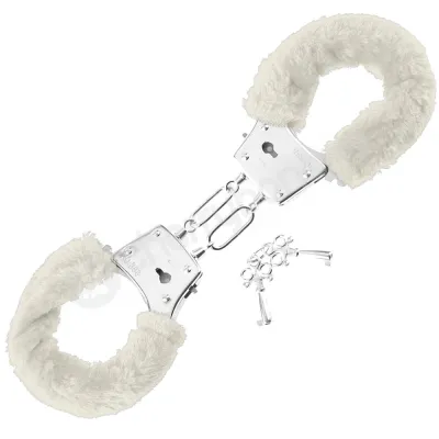 Fetish Fantasy Series White Beginner s Furry Cuffs