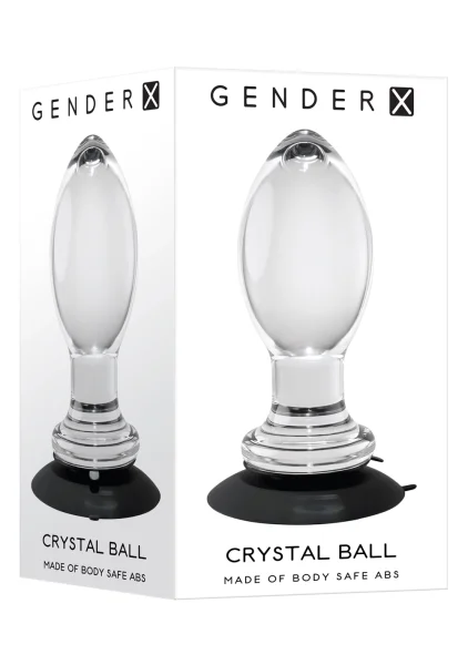 Gender X Crystal Ball Clear Anal Plug