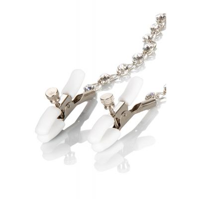 California Exotic Crystal Chain Nipple Clamps