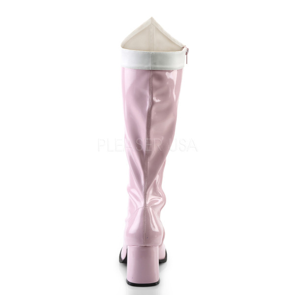 3 inches Block Heel Knee High Gogo Boot, Side Zip — image 4 of 12