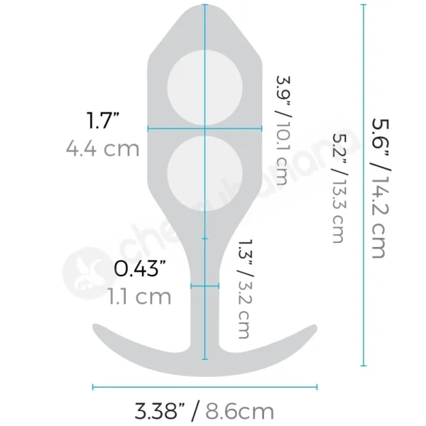 B-Vibe Limited Edition Sunburst Snug Plug 4 Weighted 5.2" Butt Plug