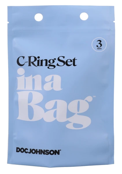 In A Bag Silicone 3 Piece C-Ring Set By Doc Johnson