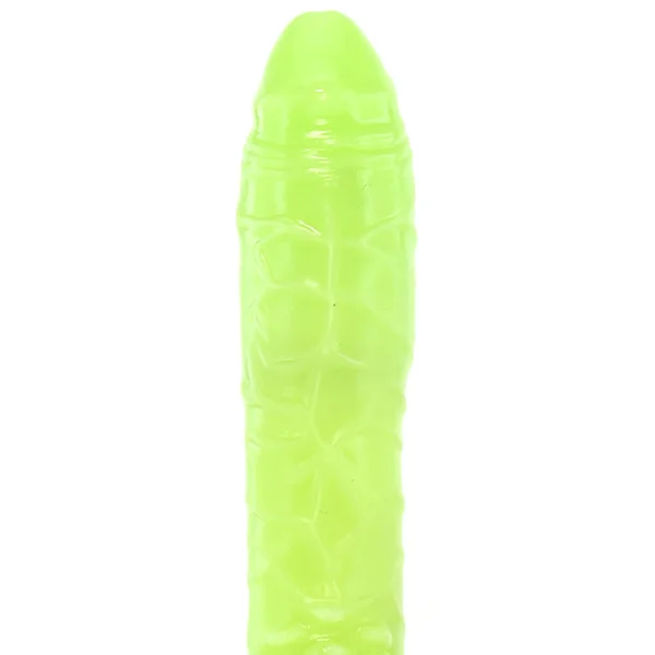 Glow in the dark jelly penis vibe