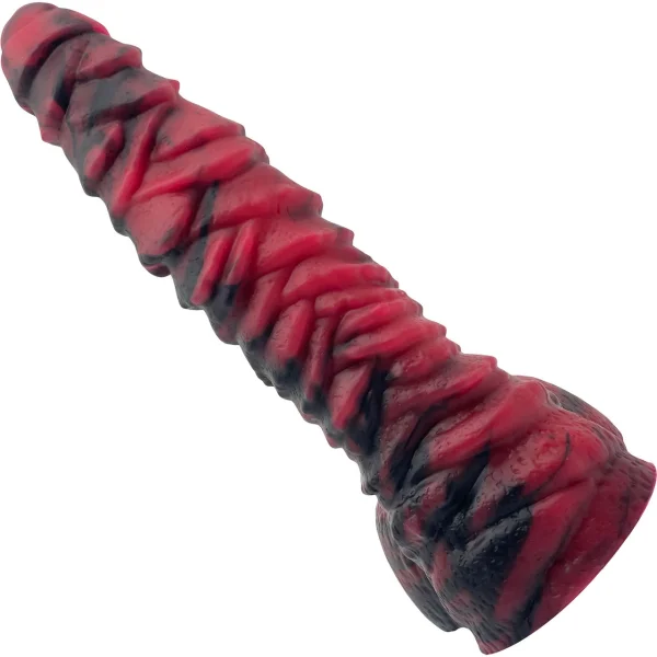 Topped Toys MORDAX 75 8.5" Giant Silicone Dildo With Vac-U-Lock - Forge Red — image 4 of 8