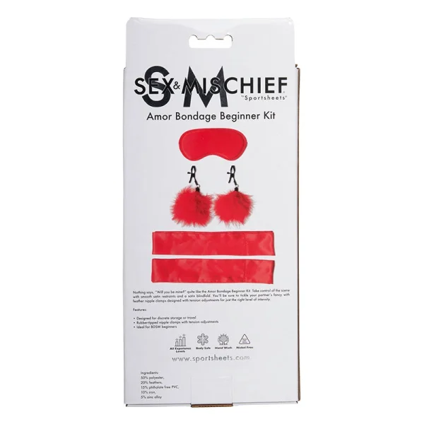 Sex & Mischief Amor Bondage Beginner Kit By Sportsheets
