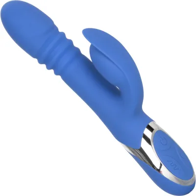 Enchanted Teaser Silicone Rechargeable Thrusting Rotating Dual Stimulation Vibrator by CalExotics