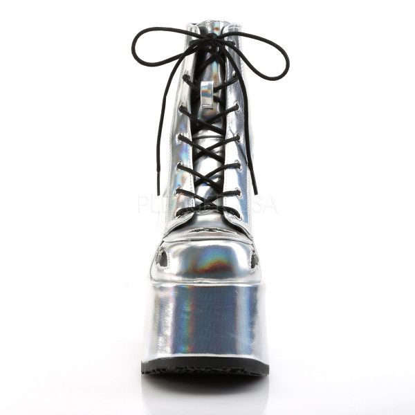 5 inches Chunky Heel, 3 inches P/F Lace-Up Ankle Boot, Metal Back Zip — image 18 of 20