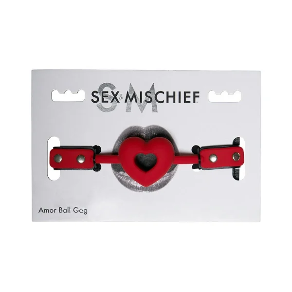 Sex & Mischief Amor Silicone Ball Gag By Sportsheets