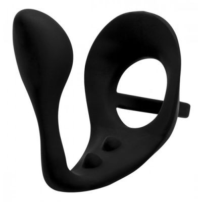 Excursion Anal Plug with Cock and Ball Ring