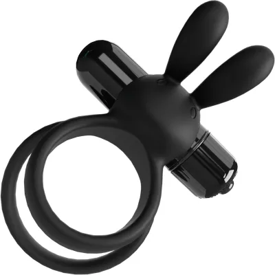 4T Ohare XL Vibrating Silicone Cock Ring By Screaming O Black