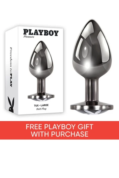 Playboy Large Tux 3.8" Metal Butt Plug