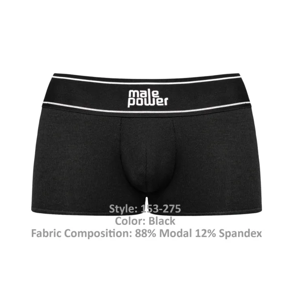Modal Rib Pouch Short - Medium - Black