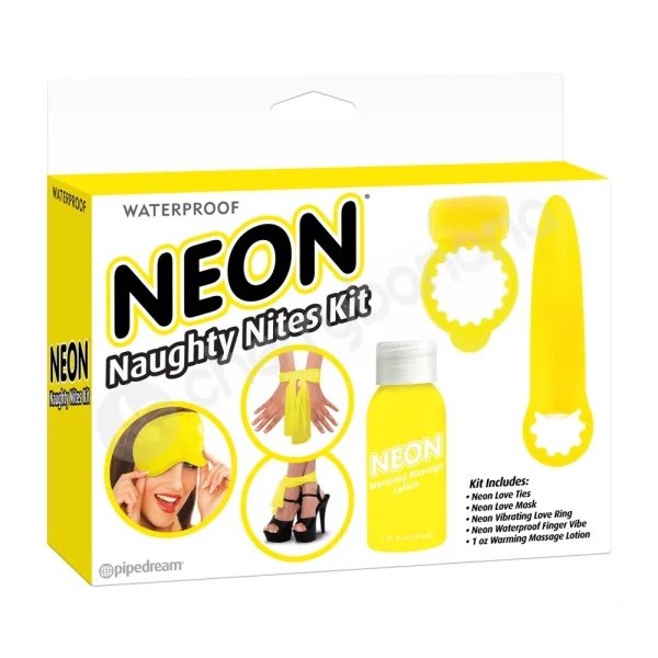 Neon Luv Touch Neon Naughty Nites Kit - Yellow