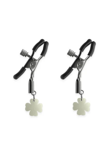 Bound Adjustable G4 Glow In The Dark Nipple Clamps by NS Novelties - Rose Gold