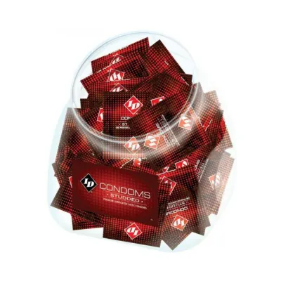 ID Studded Latex Condom Jar 144 Pieces