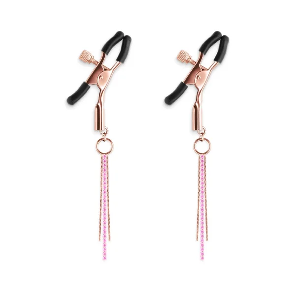 Bound Adjustable D3 Nipple Clamps by NS Novelties - Rose Gold