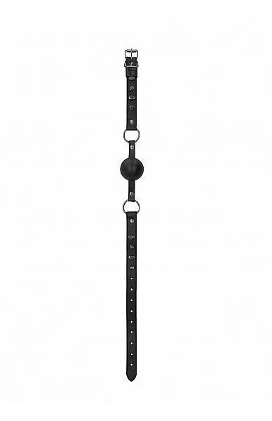 Ouch! Skulls And Bones - Silicone Ball Gag - Black