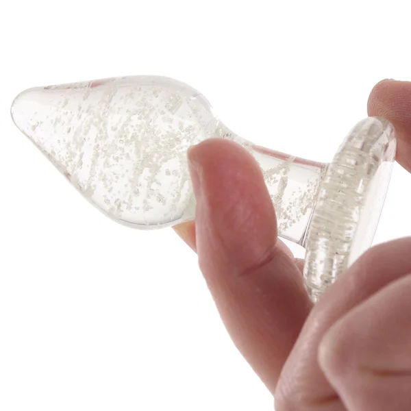 Ouch! Glow In The Dark Glass Butt Plug